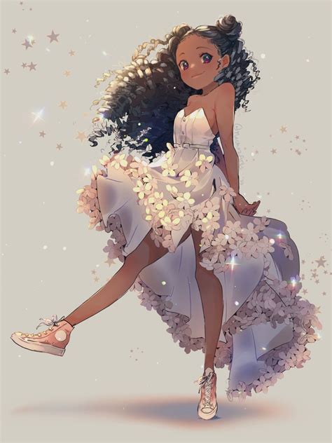Cute Black Anime Girls ~ Gazala Nisa