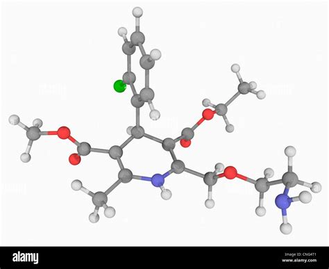 Amlodipine drug molecule Stock Photo - Alamy