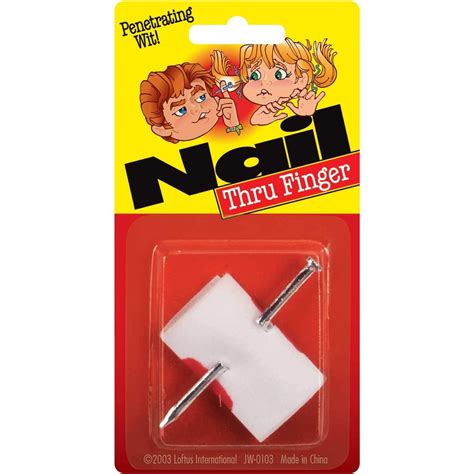 Amazon.com: Samorthatrade Nail Through The Finger Gag-Prank : Toys & Games