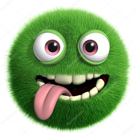Green furry monster — Stock Photo © bertoszig #13296584