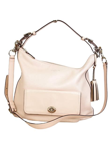 Coach 100% Leather Solid Pink Pink Leather Shopper Bag One size - 24% ...