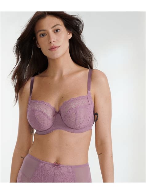 Panache Imogen Balconnet Underwire Bra (10161),36HH,Garnet Rose