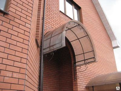 Козырек входа металлический купить от 10 000 руб./шт. в Москве от ...