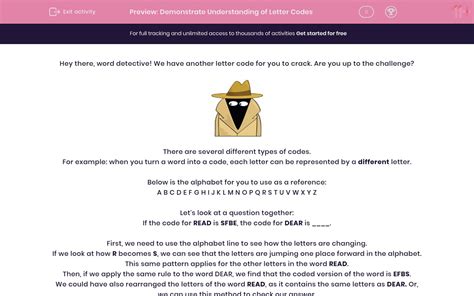 demonstrate understanding  letter codes worksheet edplace