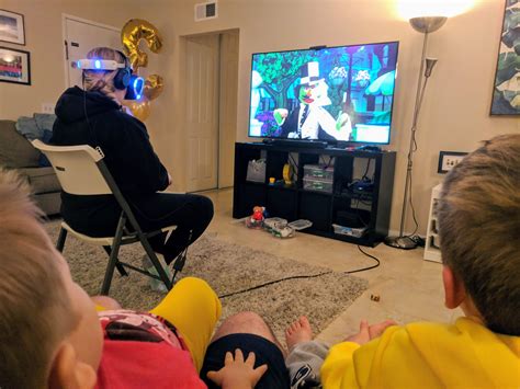 The best part about VR, my wife being able to play AstroBot while my