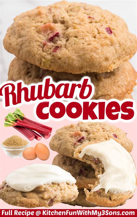 Rhubarb Cookies | Kitchen Fun With My 3 Sons