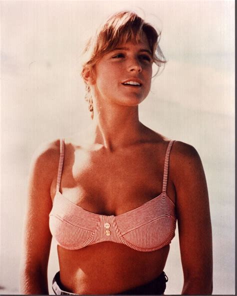 Courtney Thorne-Smith In Red And White Striped Bikini Photo Print (8 x