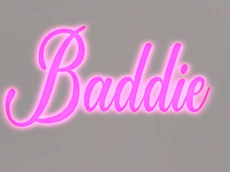 life marketplace mesh baddie neon sign