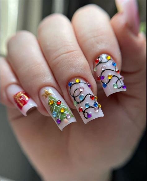 Pin by Alondra Alvarez on UÑAS | Xmas nails, Holiday nails, Gel nails