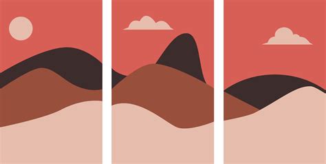 Minimalist background mountain 16547306 Vector Art at Vecteezy