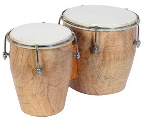 Brown (Base) Wooden Bongo Drum Musical Instrument, Cylindrical at Rs ...