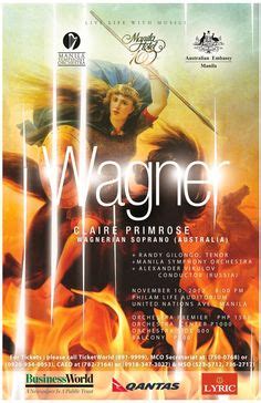 Wagner Manila Concert Poster Concert Posters, Auditorium, Conductors, Manila, Scandal, Orchestra ...