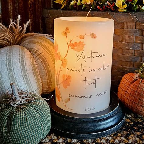 Autumn Paints Colors Candle Sleeve | Nana's Farmhouse - Nana's Farmhouse