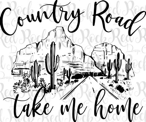 Country Road Take Me Home - Sublimation – Red Rock Design Co.