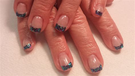 CND gels with glitter tips | Nails, Cnd, Glitter