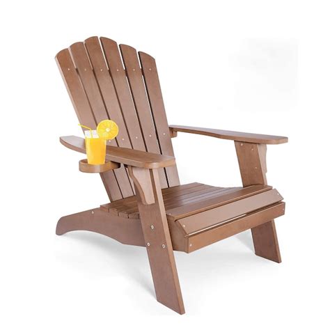 sinofurn finished hdpe frame stationary adirondack chair  slat seat  lowescom