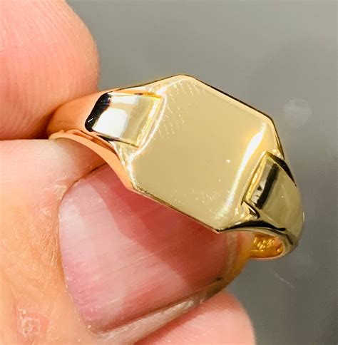 stunning vintage ct gold mens signet ring hallmarked birmingham