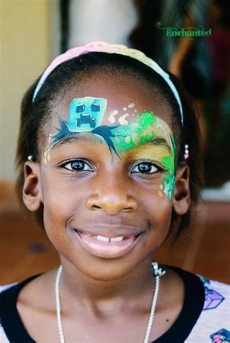 Minecraft face paint easy Halloween face paint ideas | Easy halloween ...