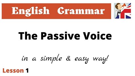 passive voice    passive voice english grammar tutorial