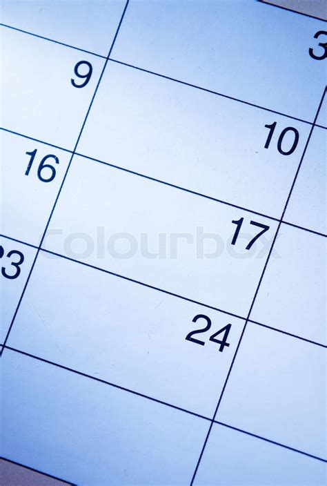 blank calendar  generic date squares stock image colourbox