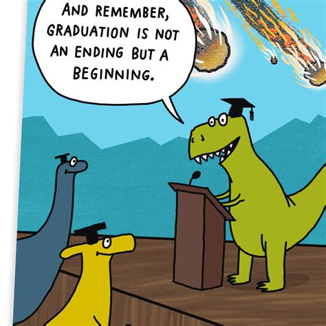 Dinosaur Commencement Funny Graduation Card - Greeting Cards - Hallmark
