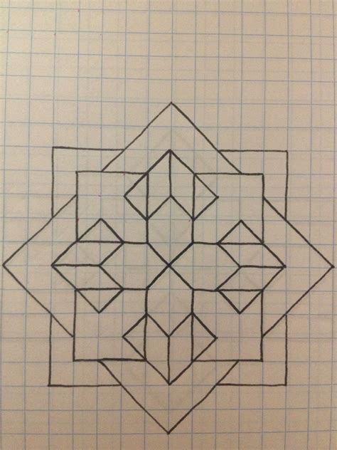 Simple elegance Graph Paper Drawings, Graph Paper Art, Easy Drawings ...