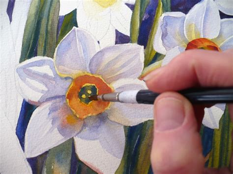 Narcissus Flower Painting at PaintingValley.com | Explore collection of ...