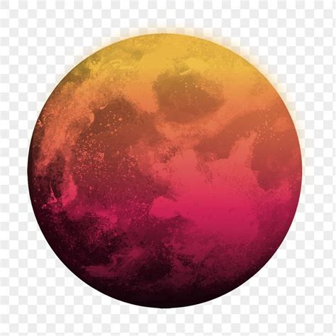 premium mars png sticker aesthetic pink planet art