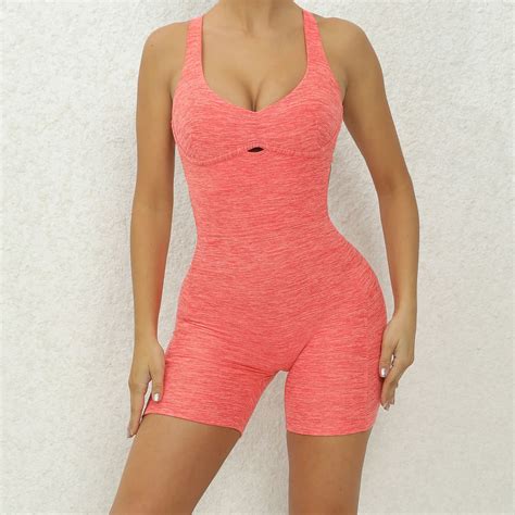 Miluxas Womens Unitard Bodysuit Workout Rompers One Piece Summer