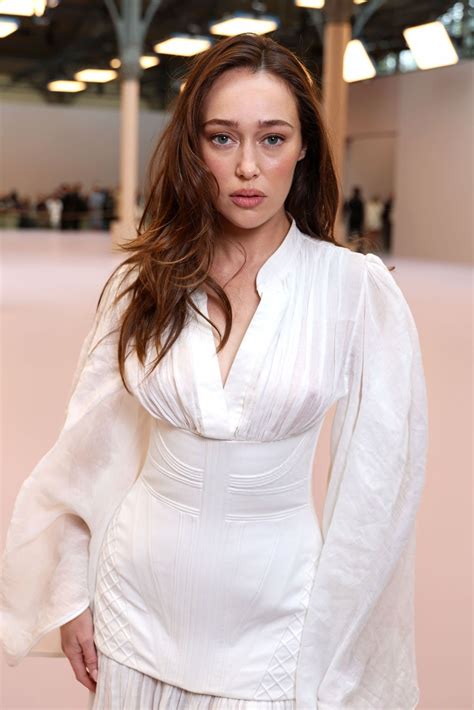 Alycia Debnam-Carey Embraces Corseted Chiffon At Zimmermann Paris Show