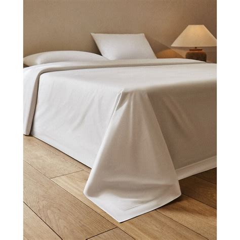 ZARA HOME Пододеяльник 500 нитей из хлопкового перкаля 240 x 220 купить ...
