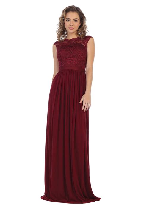 Juniors Womens Bridesmaid Long Evening Gown - Walmart.com