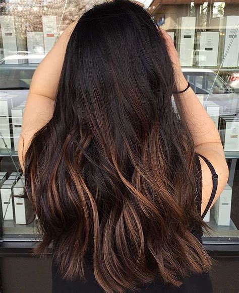 black hair  brown ends
