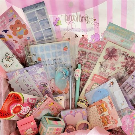Buy Cute Stationery Box Kawaii Stationery Set Cute Stationery Set Back ...