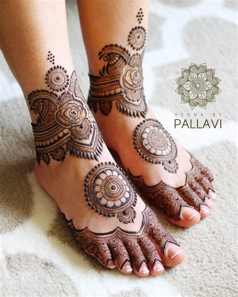 Feet Mehndi Modern Leg Mehandi Design - Dreaming Arcadia