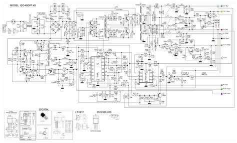 Схема компьютерного блока питания ISO-450PP 4S