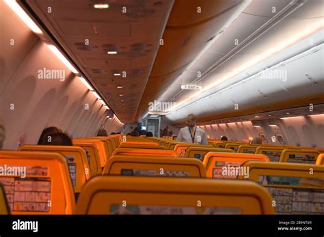 Boeing 737-800 series aircraft, operated by Ryan Air, flies over the ...