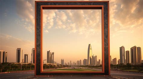 Premium AI Image | Dubai frame is an architecture landmark located in ...