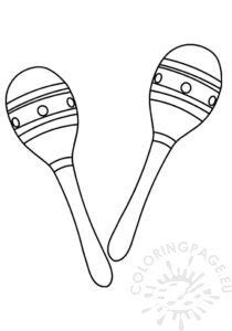 Maracas coloring page | Coloring Page