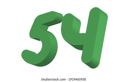simple modern green  number stock vector royalty