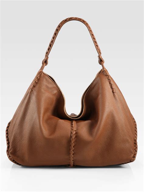 Bottega Veneta Cervo Large Hobo Bag in Brown | Lyst