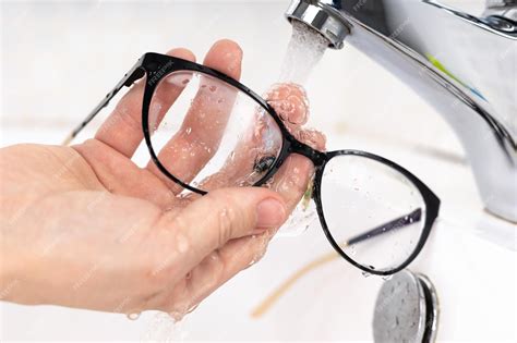 Premium Photo | Cleaning eyeglass lenses to be clean.