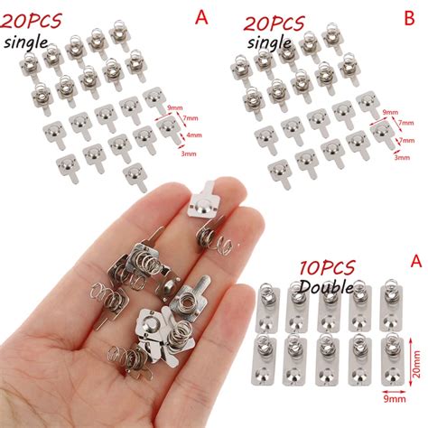 Металлические контактные пластины для аккумуляторов AAA/AA | AliExpress