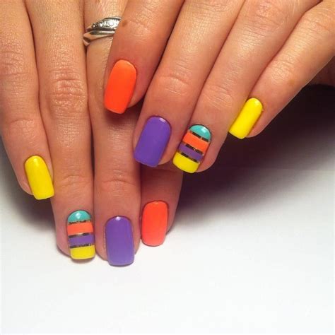 Дизайн Маникюра Разноцветные Ногти — Richnail.ru