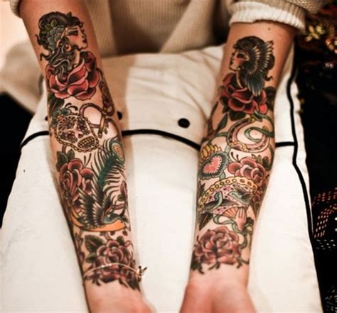 60 Most Amazing Half Sleeve Tattoo Designs | Traditional tattoo sleeve ...