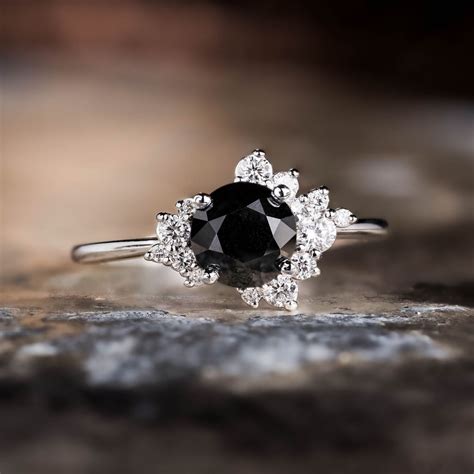 Black Diamond Ring For Women