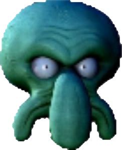 3D Squidward face.png by NasokaKewe on DeviantArt