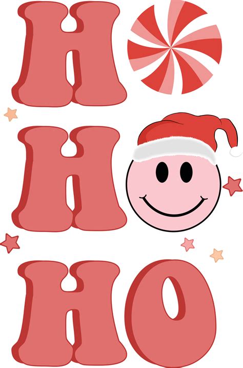 christmas ho ho ho  vector art  vecteezy