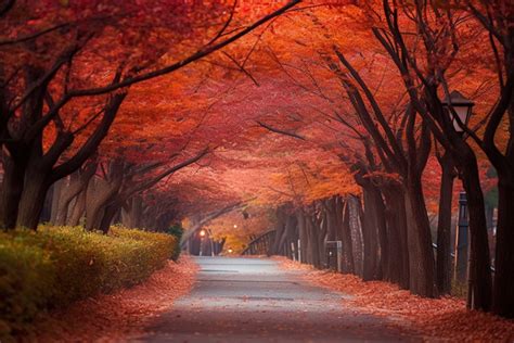 Autumn Season In Korea Background, Temple Of Kim Ilsung, Autumn ...