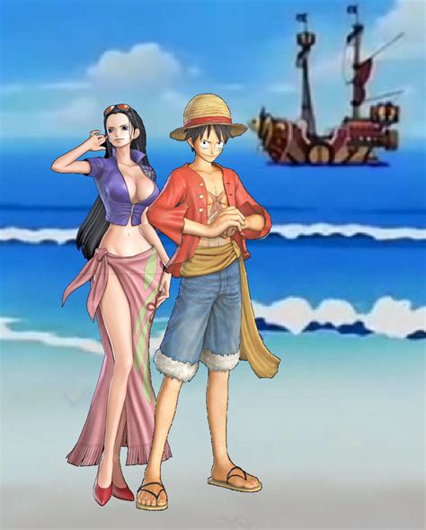 Luffy and Robin by WOLFBLADE111 on DeviantArt